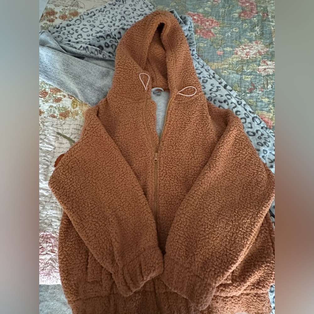 Aerie Teddy Bear Fleece (oversized); Size XS; Never worn